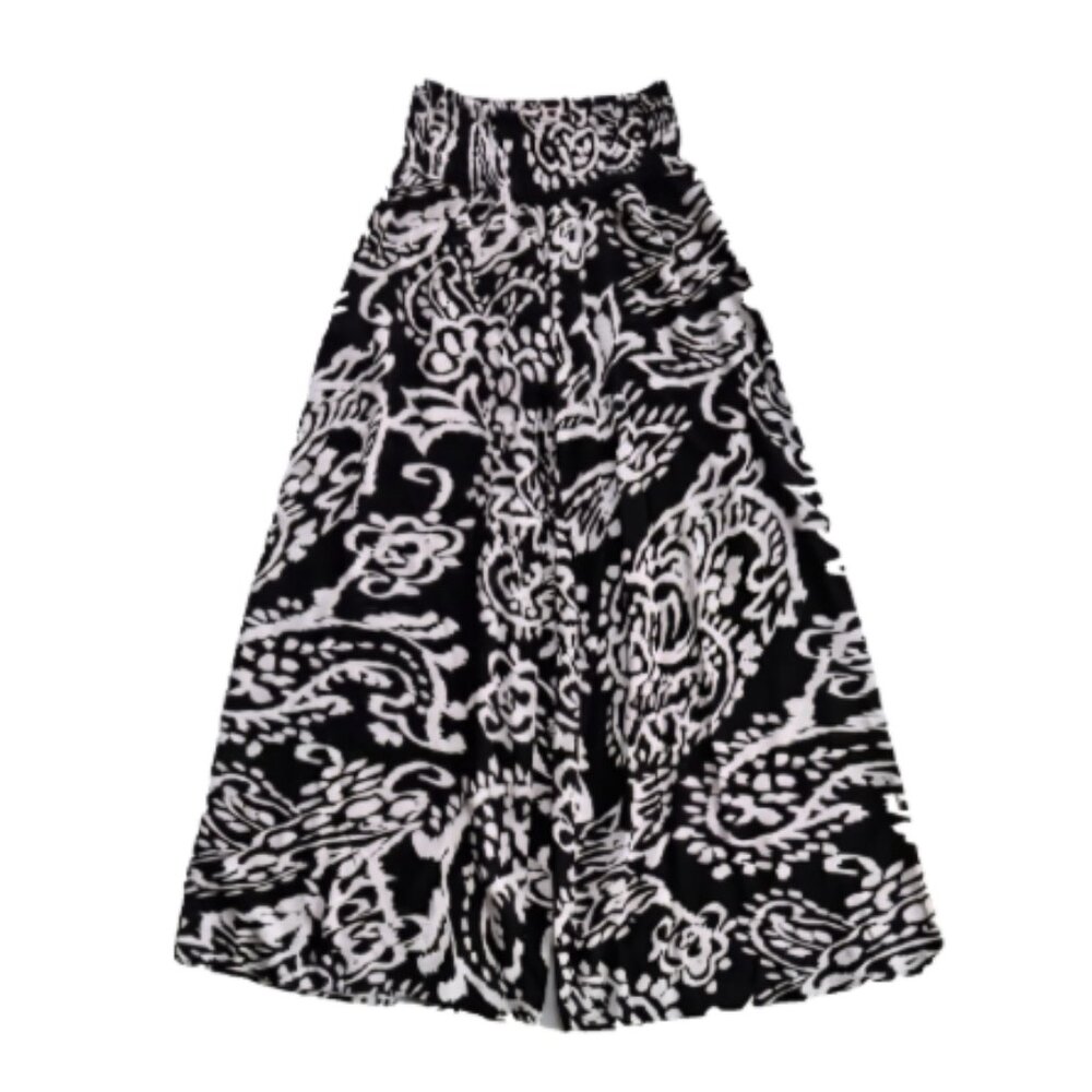 NWT Philosophy Pants Black/White XS Wide Leg Lightweight
